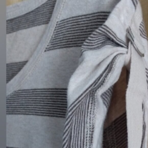 Sonoma Short Sleeve Striped Cotton Tee with rolled sleeve option - Picture 5 of 11